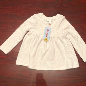 CAT & JACK 2T WHITE DRESS. BRAND NEW.
